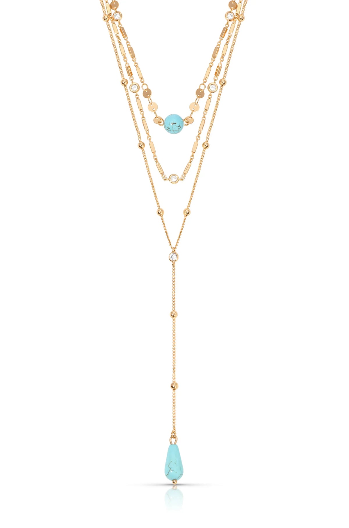 Forever Falling Turquoise Lariat