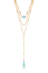 Forever Falling Turquoise Lariat
