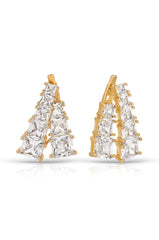 Front and Back Crystal Dangle Earrings
