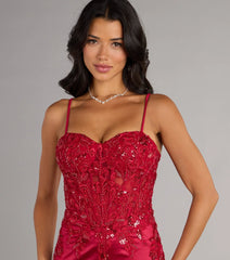 Karla Corset Satin Mini Dress