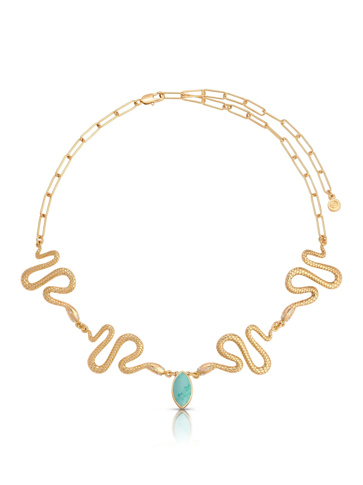 Turquoise Serpentina Snake Choker