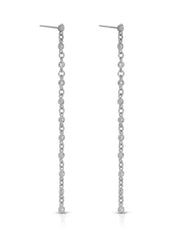 Dainty Linear Crystal Earrings