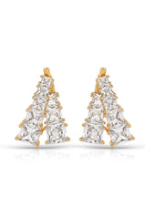 Front and Back Crystal Dangle Earrings