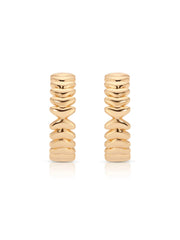 Medium Metal Moderna Hoops