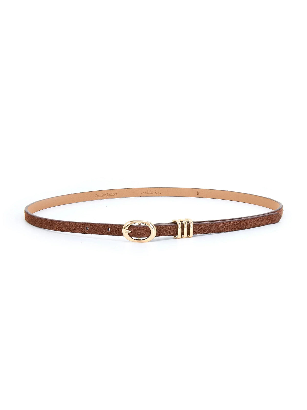 Classic Skinny Belt in Mocha