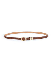Classic Skinny Belt in Mocha
