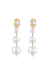 Graduating Pearl Dangle Earrings