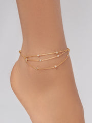 Fine Details Crystal Anklet