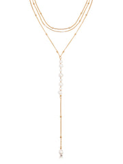 Coastal Pearl Lariat