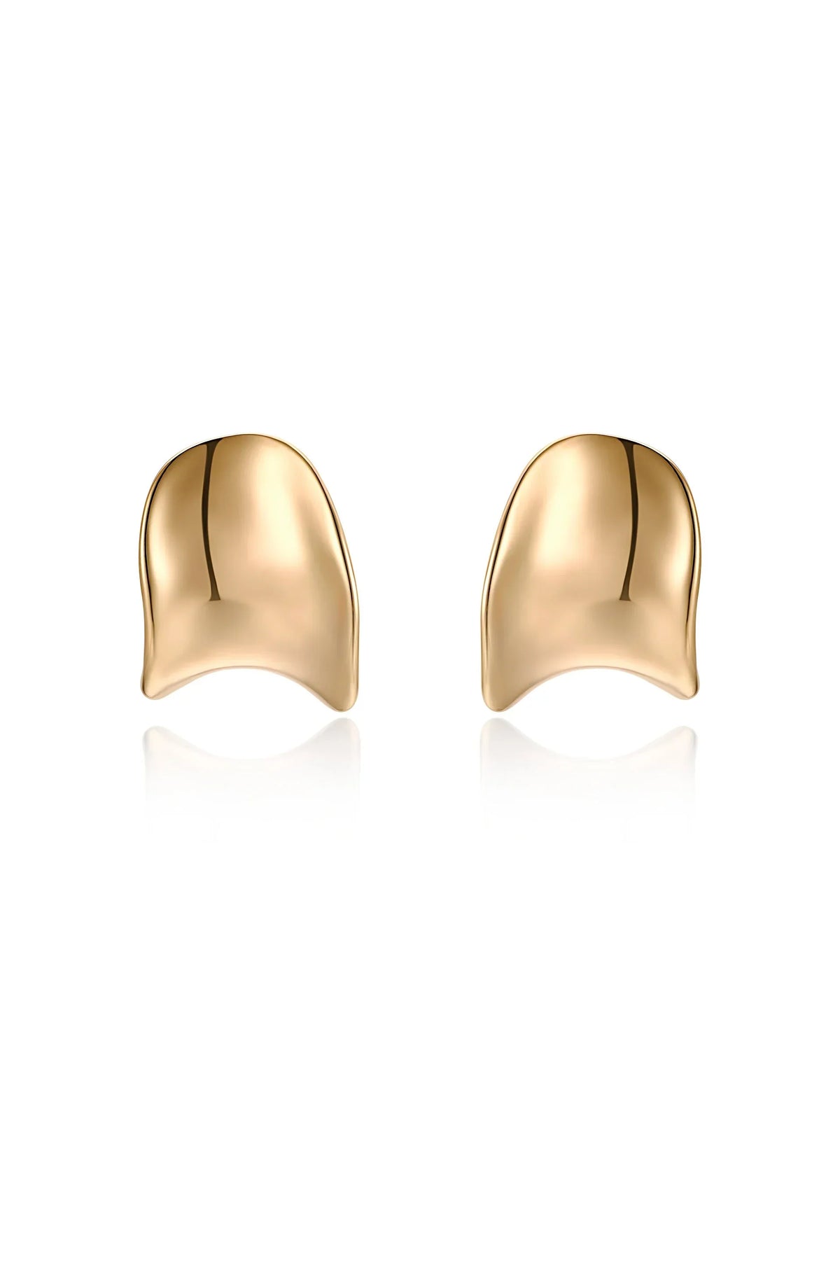 Curved Stud Earrings