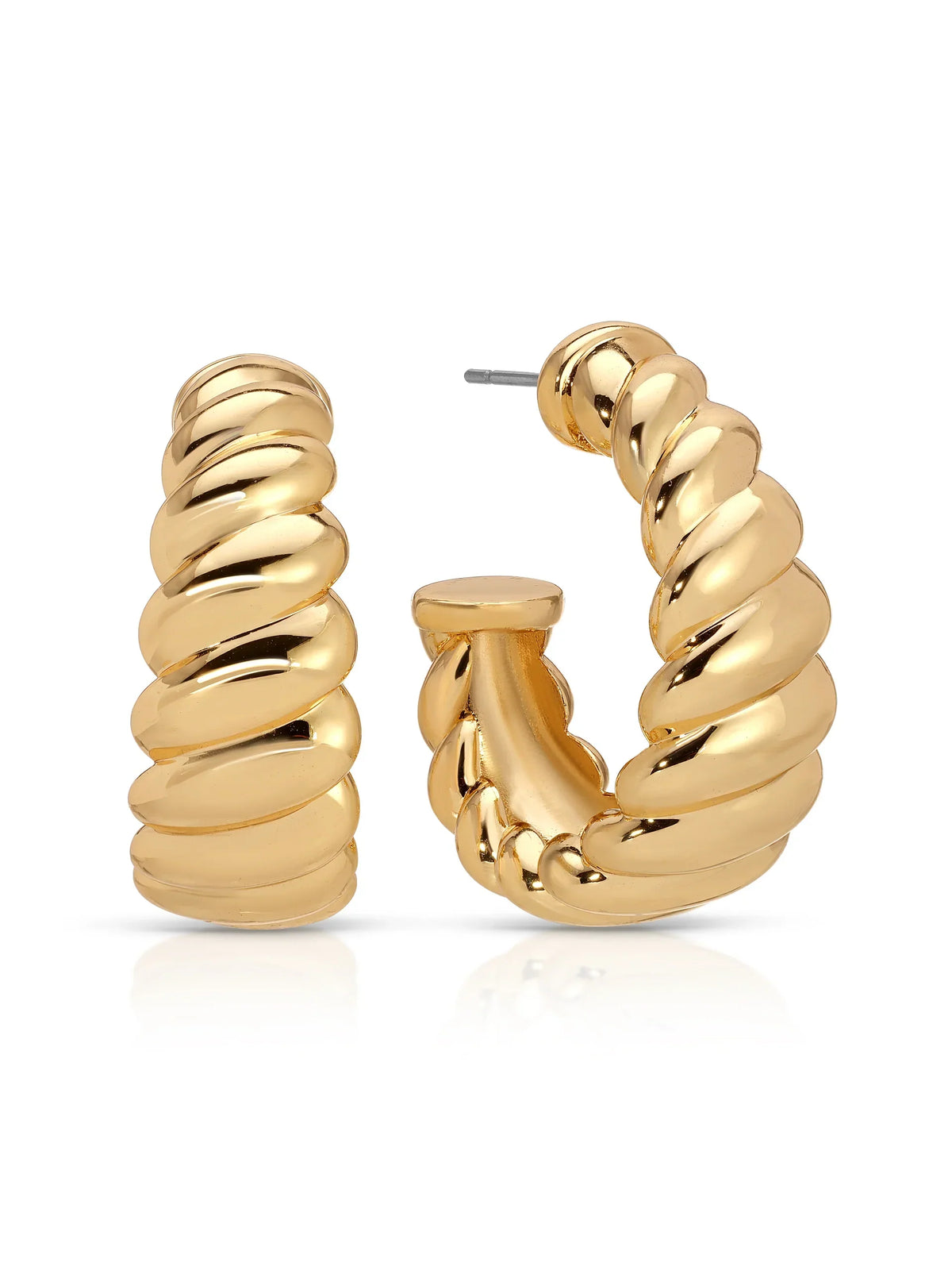 Modern Ribbed Hoops