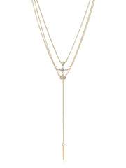 Layered Opal Lariat Necklace Set of 3