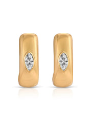 Marquise Crystal Hoops